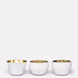 Ljuslyktor Kin 3-pack vit