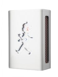 Tändsticksaskfodral liten vit