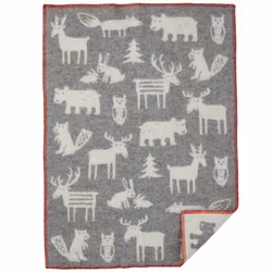 Barnfilt Forest grå