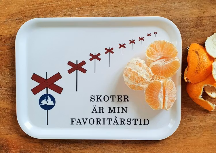 Bricka "skoter är min favoritårstid"