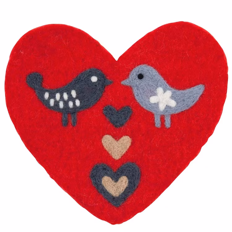 Underlägg "love birds"