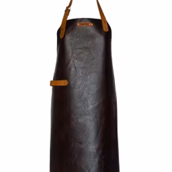 Skinnförkläde "new york" brown