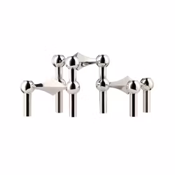 Ljusstake krom 3-pack