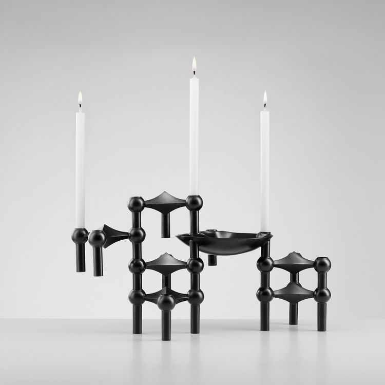 Ljusstake svart