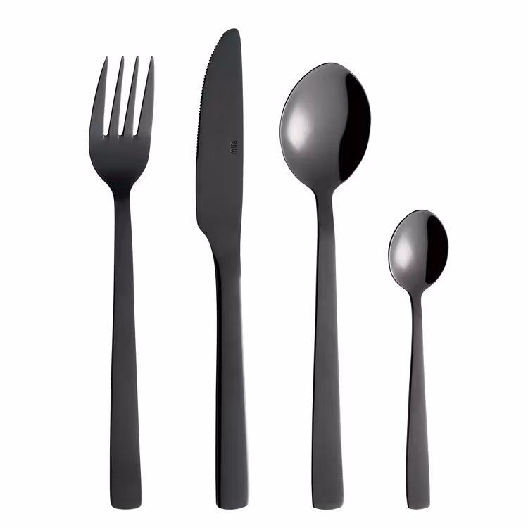Bestickset 16 delar svart