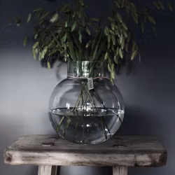 Glasvas rund 10 cm