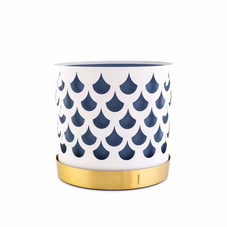 Kruka trio drop white