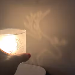 Ljuslykta med ren