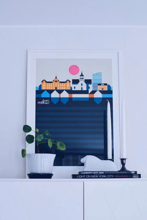 Poster Piteå 400 år 50x70 färg