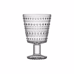 Glas Kastehelmi på fot 26 cm 2-pack klar