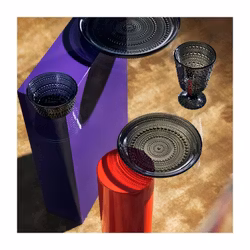 Tallrik Kastehelmi 248 mm mörk grå