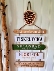 Skylt "natur"