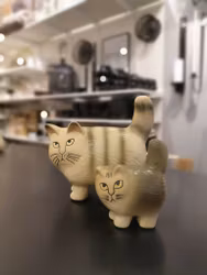 Katten Moa midi grå