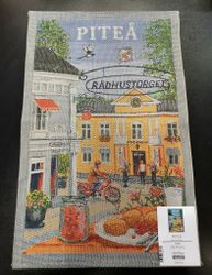 Kökshandduk Piteå "Rådhusetorget"