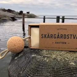 Skärgårdstvål med flöte "havtorn"