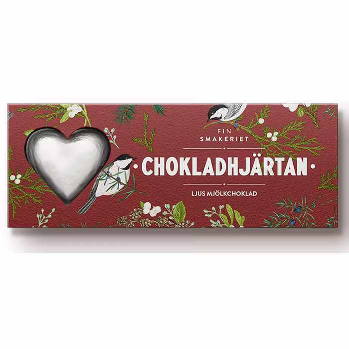 Chokladhjärtan mjölkchoklad 30gr