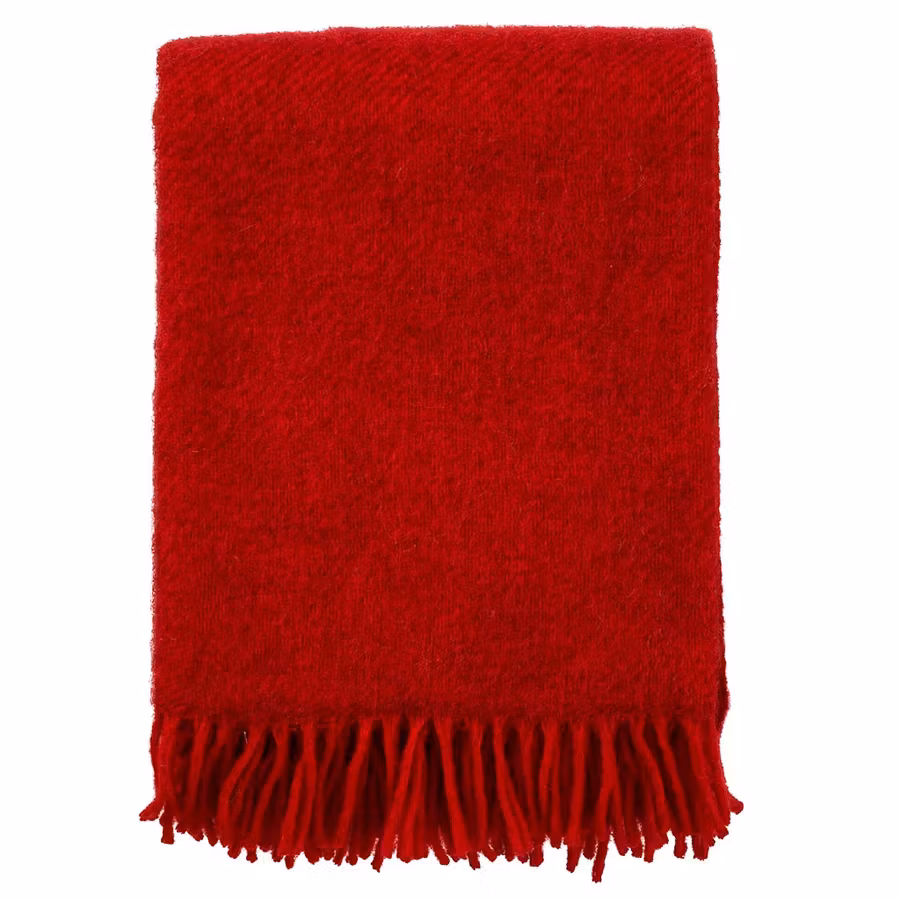 Ullpläd "Gotland" red