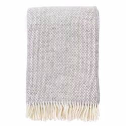 Ullpläd "Preppy" grå