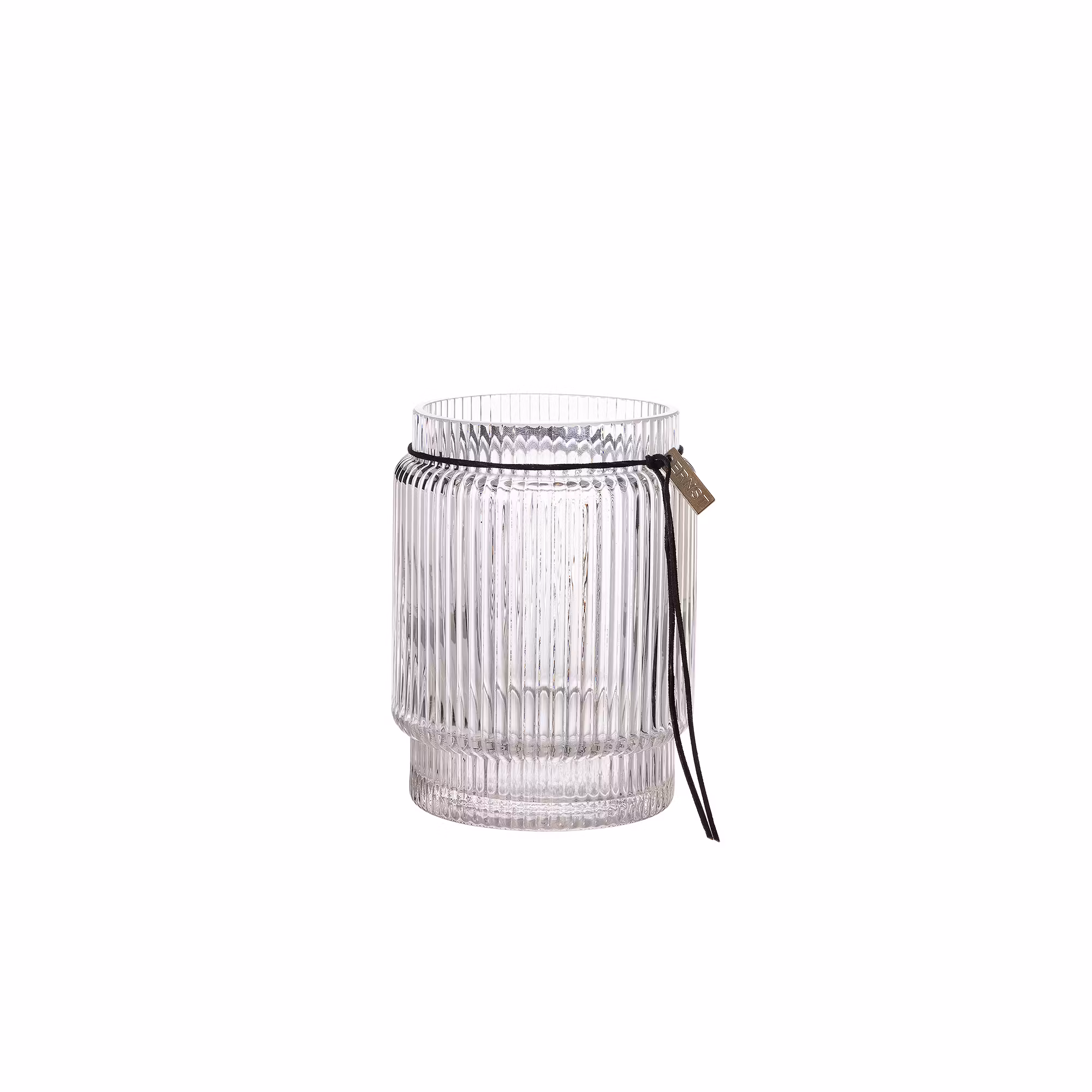 Glasvas räfflad 10 cm