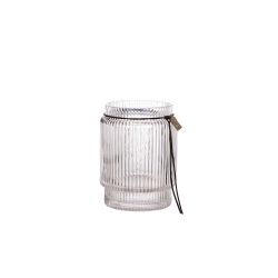 Glasvas räfflad 10 cm