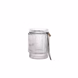 Glasvas räfflad 10 cm