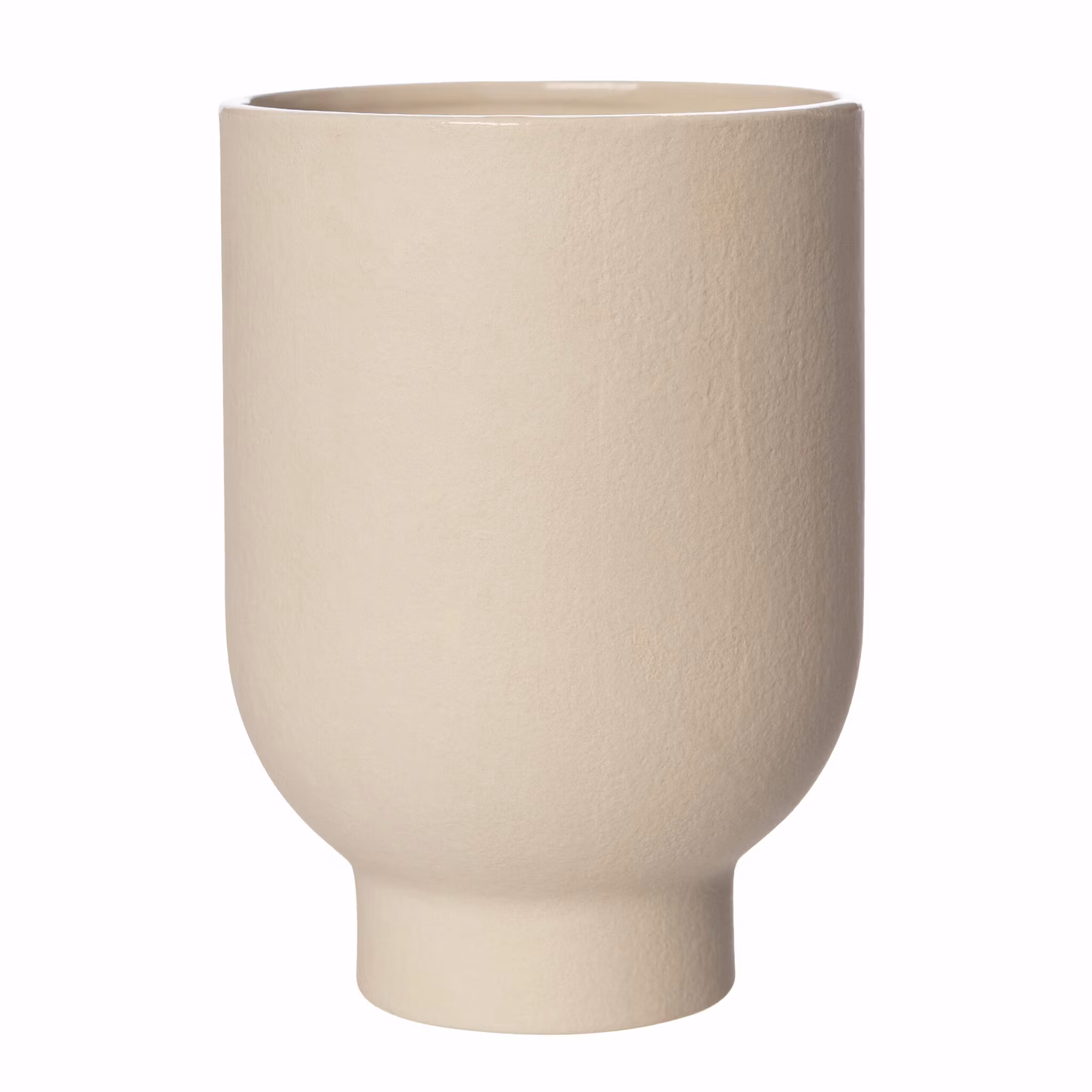 Kruka stengods naturvit 28 cm