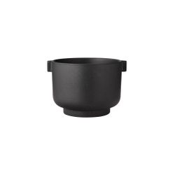 Kruka med öra svart 15 cm
