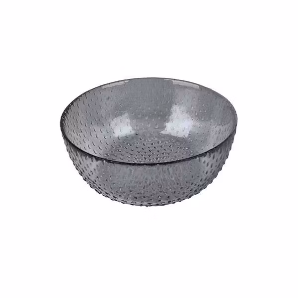 Glasskål rök 14 cm