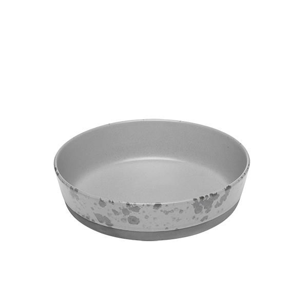 Tallrik djup grå 19,4 cm