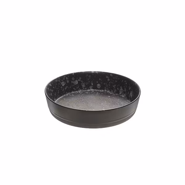 Tallrik djup svart 19,4 cm