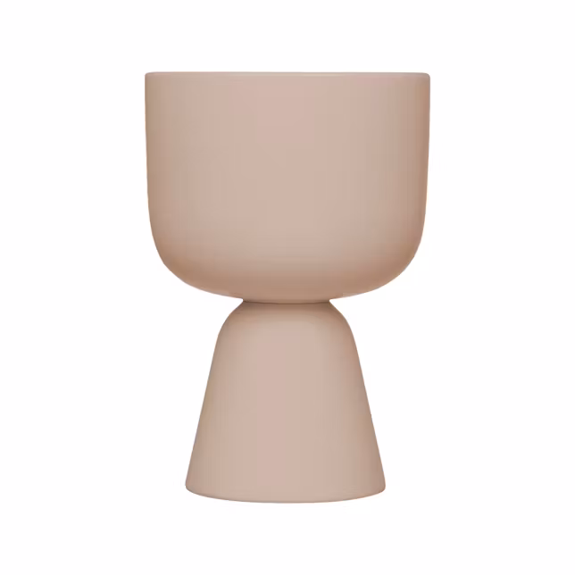 Kruka nappula 23 cm beige
