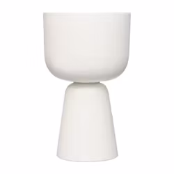 Kruka nappula 32 cm vit