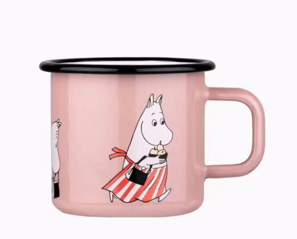 Mugg emaljerad "muminmamma" 3,7 dl