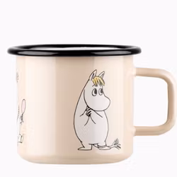 Mugg emaljerad "snorkfröken" 3,7 dl