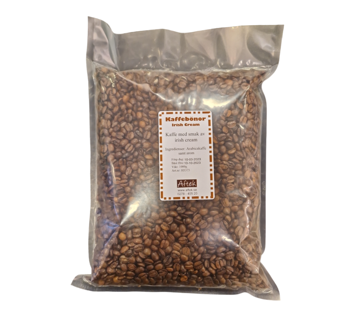 Kaffe Irish Cream hela bönor 1 kg