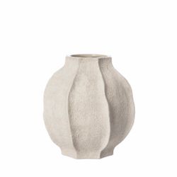 Vas stengods naturvit 18 cm