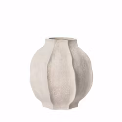 Vas stengods naturvit 18 cm