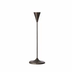 Ljusstake svart metall 25 cm
