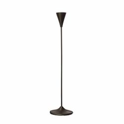 Ljusstake svart metall 35 cm