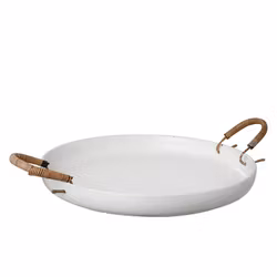 Bricka stengods vit 35 cm