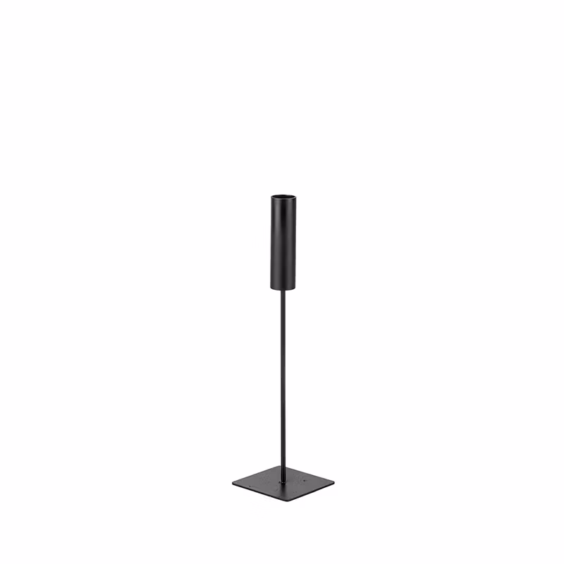 Ljusstake metall svart 30 cm