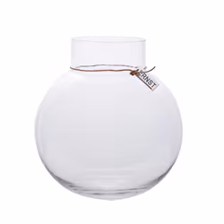 Glasvas rund 22 cm
