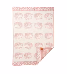 Barnfilt "'Hedgehog" rosa