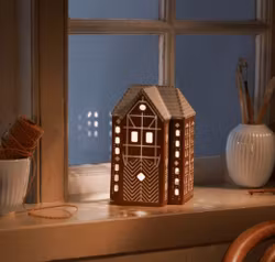 Ljuslykta pepparkakshus