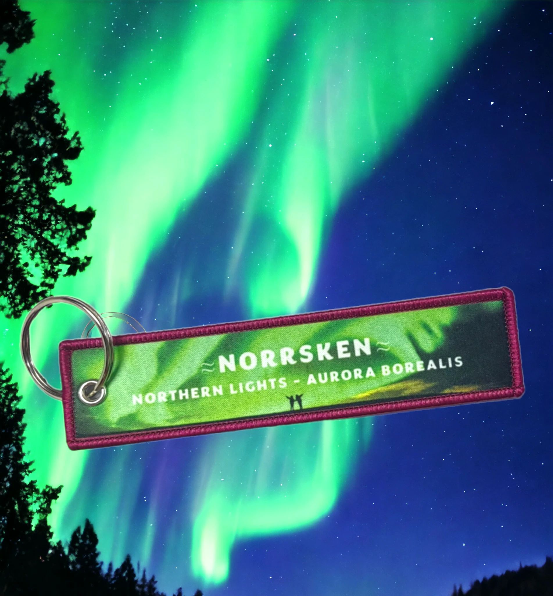 Nyckelring "norrsken"