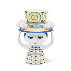 Vas dam med hatt h20,5 cm