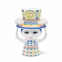 Vas dam med hatt h20,5 cm