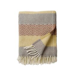 Ullpläd "Zigzag" bronz