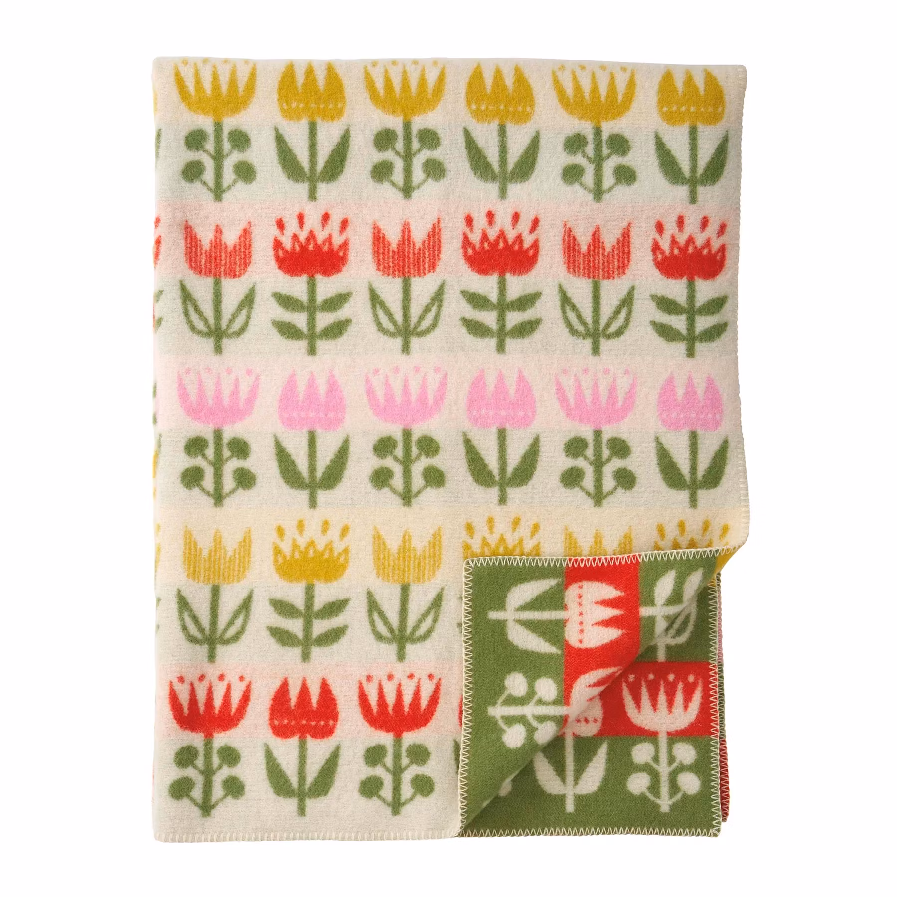 Ullpläd "Tulip" multi