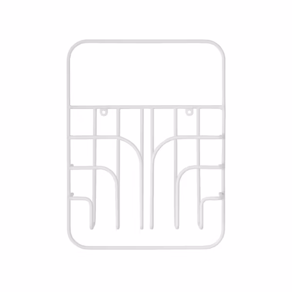 Tidningsställ 1-fack vit